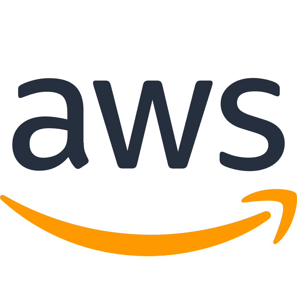 Amazon Web Services – Nube líder en innovación y escalabilidad Logo de Amazon Web Services, plataforma cloud para soluciones empresariales