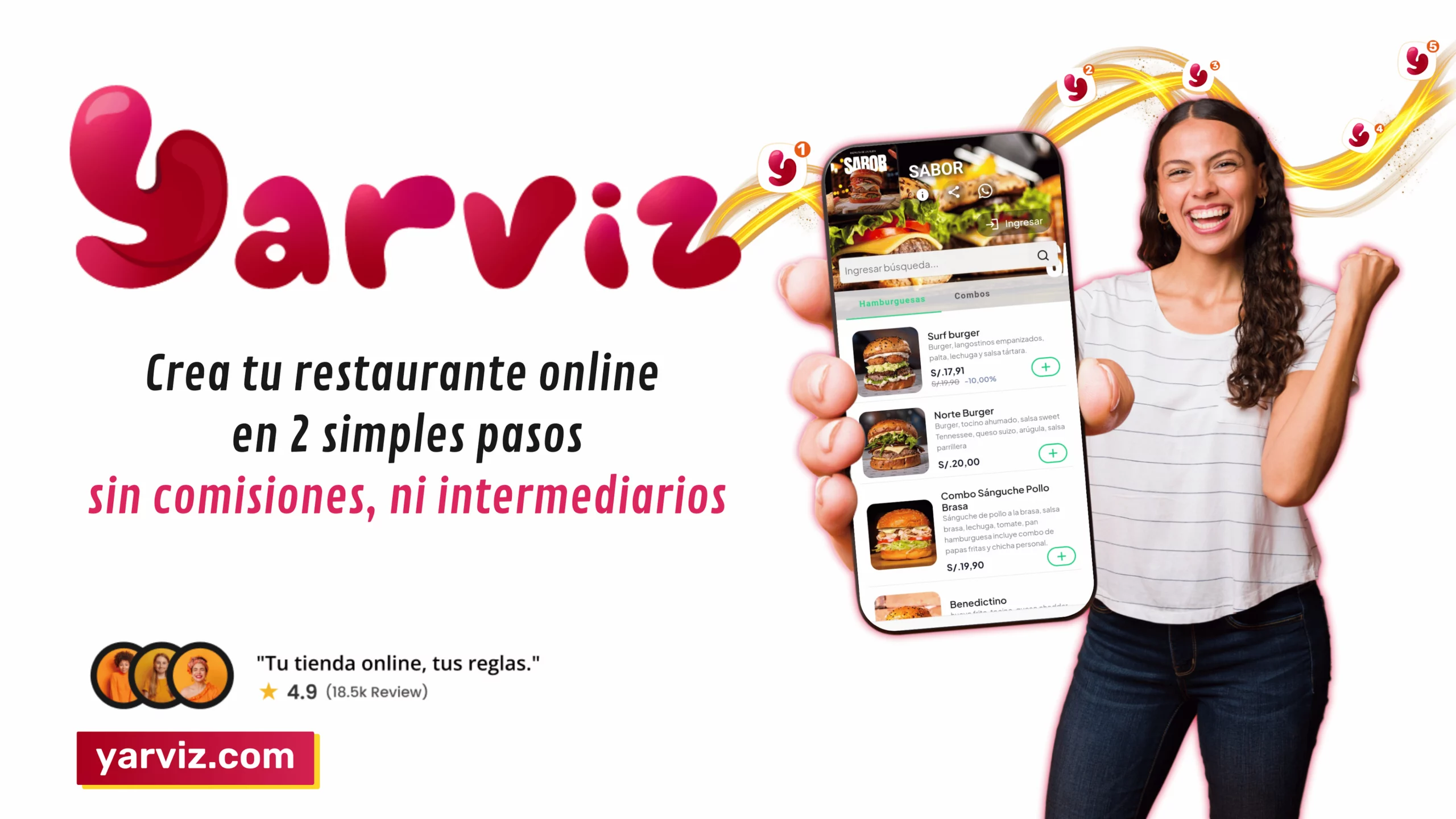 Logo de Yarviz, plataforma FoodTech gestionada en AWS